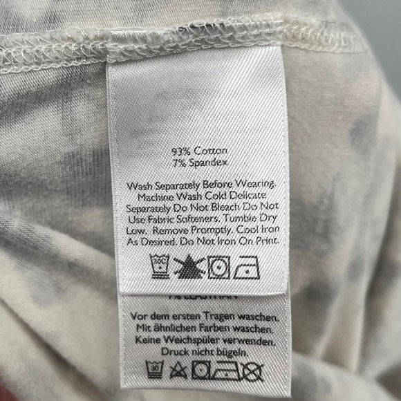 Eddie Bauer Womens Tank Top Beige Cream Grey Tie Dye Geometric Print Size L - Picture 5 of 7